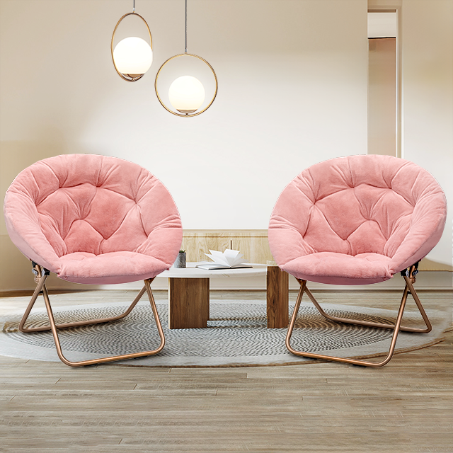 Pink best sale dish chair